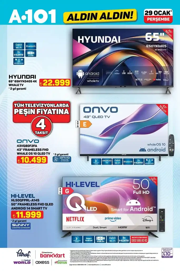 29 Ocak A101 Aktüel Ürünler Kataloğunda Hangi Fırsatlar Var?