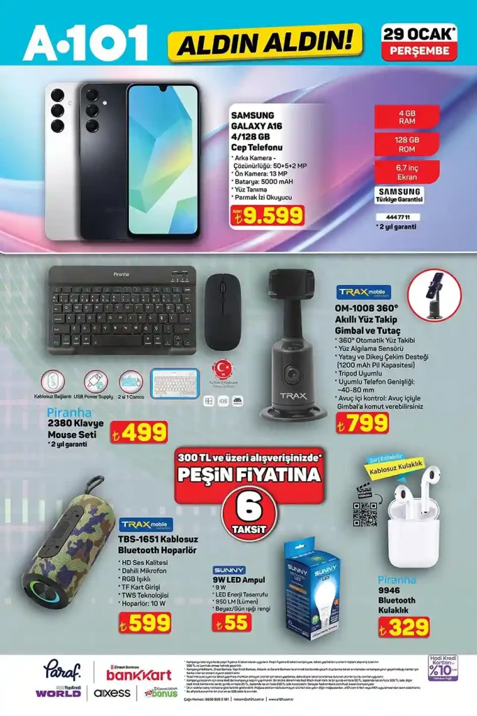 29 Ocak A101 Aktüel Ürünler Kataloğunda Hangi Fırsatlar Var?