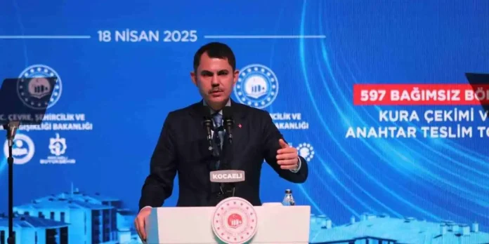 Bakan Kurum Kocaeli'de Kentsel Dönüşüm ve Konut Teslimatını Açıkladı