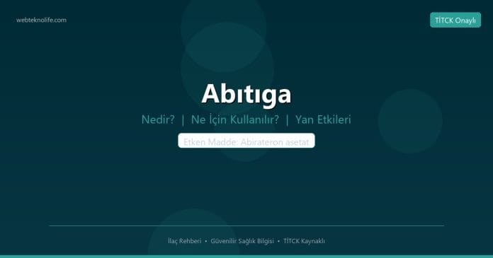 Abıtıga nedir ne işe yarar - ilaç bilgisi