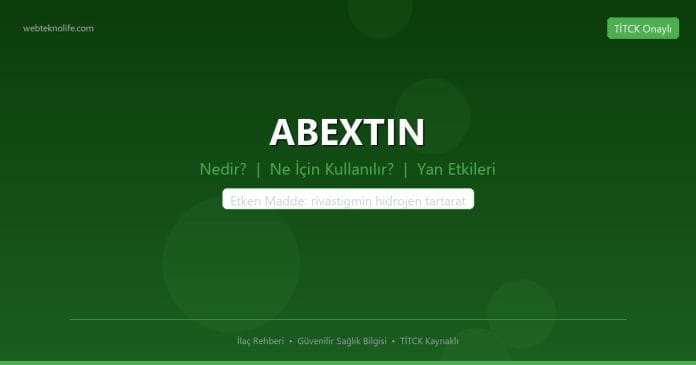 ABEXTIN nedir ne işe yarar - ilaç bilgisi