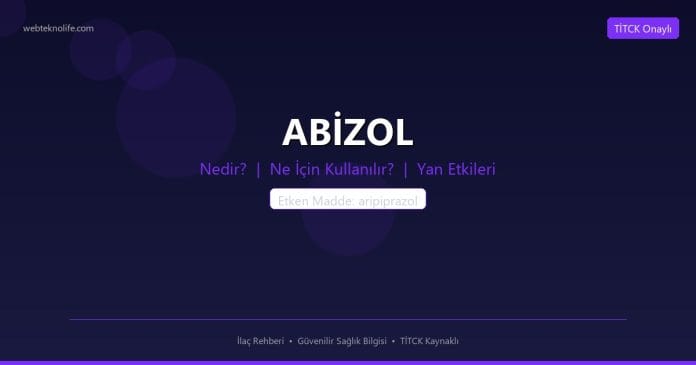 ABİZOL nedir ne işe yarar - ilaç bilgisi