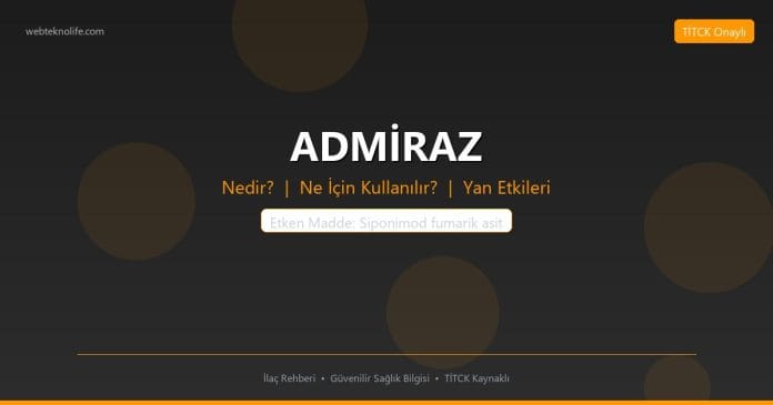 ADMİRAZ nedir ne işe yarar - ilaç bilgisi