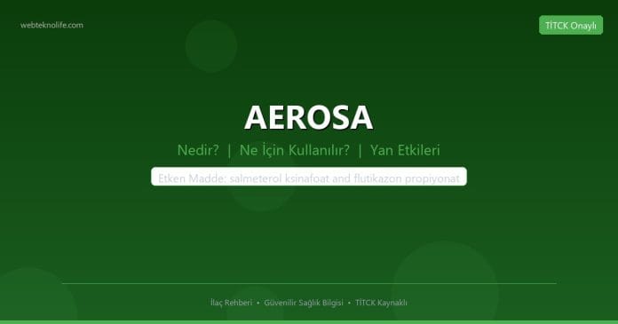 AEROSA nedir ne işe yarar - ilaç bilgisi