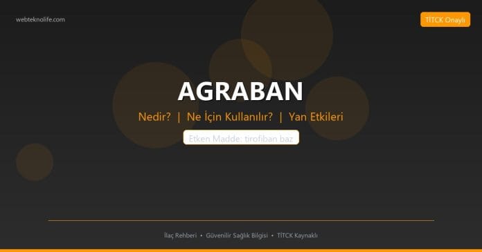 AGRABAN nedir ne işe yarar - ilaç bilgisi