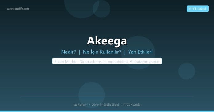 Akeega nedir ne işe yarar - ilaç bilgisi