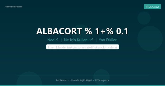ALBACORT % 1+% 0.1 nedir ne işe yarar - ilaç bilgisi