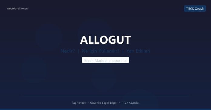 ALLOGUT nedir ne işe yarar - ilaç bilgisi