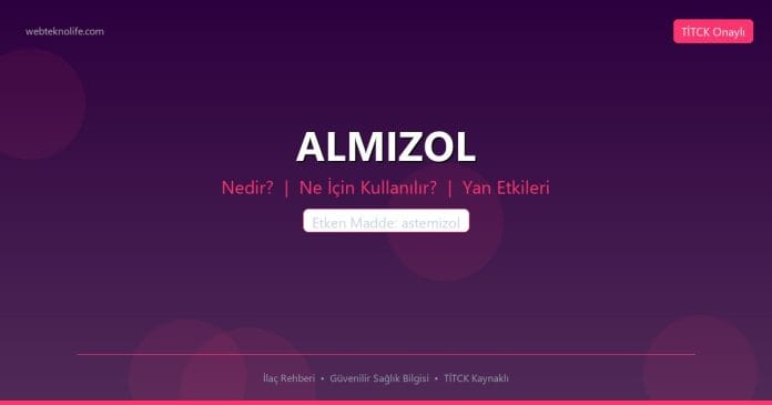 ALMIZOL nedir ne işe yarar - ilaç bilgisi