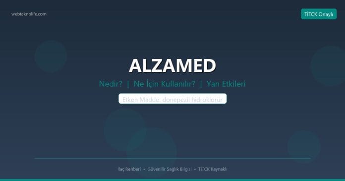 ALZAMED nedir ne işe yarar - ilaç bilgisi