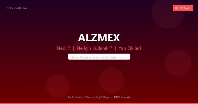 ALZMEX nedir ne işe yarar - ilaç bilgisi