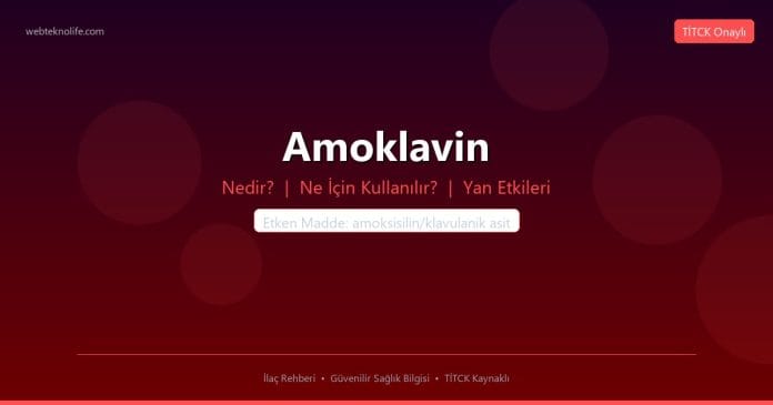 Amoklavin nedir ne işe yarar - ilaç bilgisi