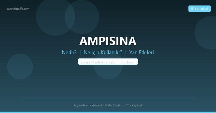 AMPISINA nedir ne işe yarar - ilaç bilgisi