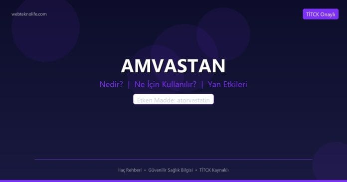 AMVASTAN nedir ne işe yarar - ilaç bilgisi