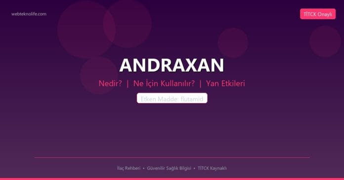ANDRAXAN nedir ne işe yarar - ilaç bilgisi