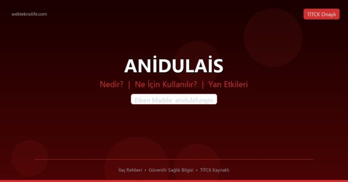 ANİDULAİS nedir ne işe yarar - ilaç bilgisi