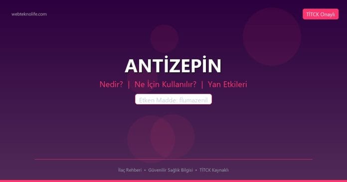 ANTİZEPİN nedir ne işe yarar - ilaç bilgisi