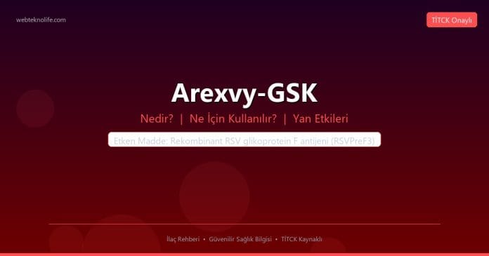 Arexvy-GSK nedir ne işe yarar - ilaç bilgisi