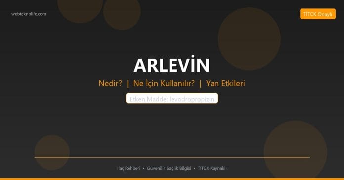 ARLEVİN nedir ne işe yarar - ilaç bilgisi