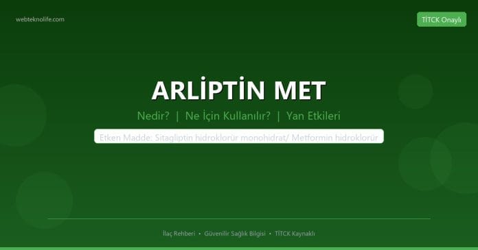 ARLİPTİN MET nedir ne işe yarar - ilaç bilgisi