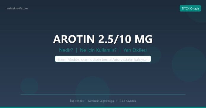 AROTIN 2.5/10 MG nedir ne işe yarar - ilaç bilgisi