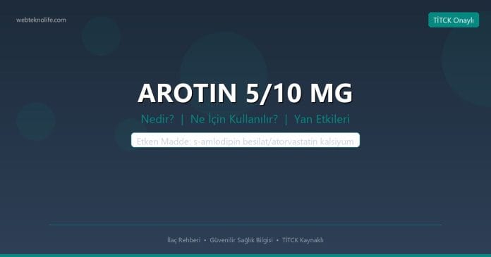 AROTIN 5/10 MG nedir ne işe yarar - ilaç bilgisi