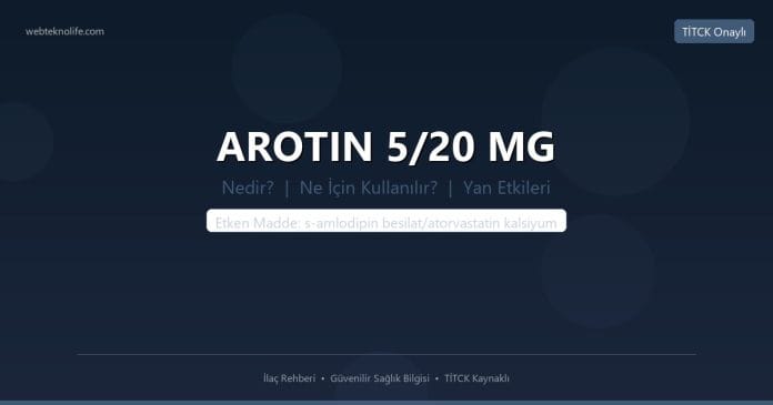 AROTIN 5/20 MG nedir ne işe yarar - ilaç bilgisi