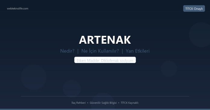 ARTENAK nedir ne işe yarar - ilaç bilgisi