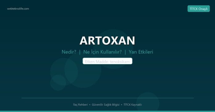 ARTOXAN nedir ne işe yarar - ilaç bilgisi
