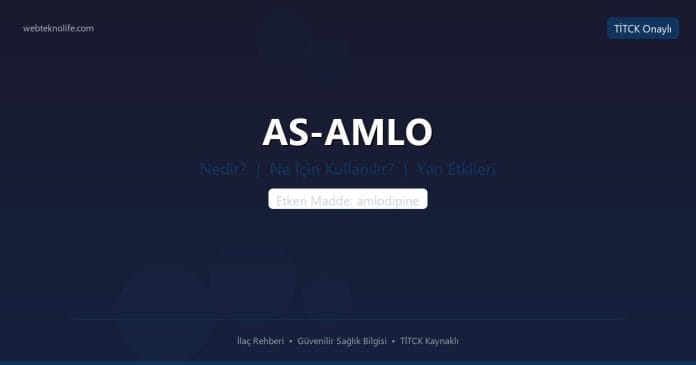 AS-AMLO nedir ne işe yarar - ilaç bilgisi