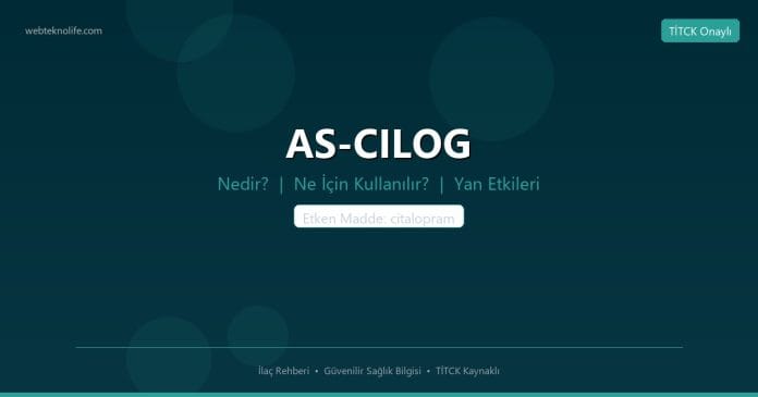 AS-CILOG nedir ne işe yarar - ilaç bilgisi