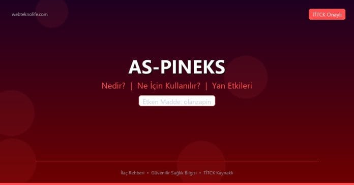 AS-PINEKS nedir ne işe yarar - ilaç bilgisi