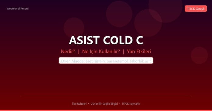 ASIST COLD C nedir ne işe yarar - ilaç bilgisi