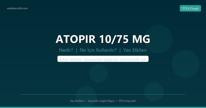 ATOPIR 10/75 MG nedir ne işe yarar - ilaç bilgisi
