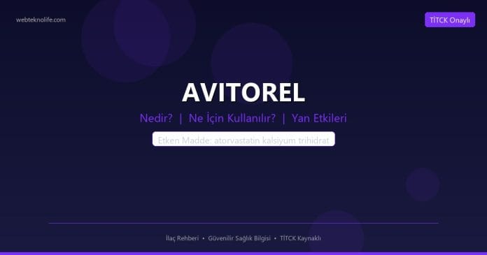 AVITOREL nedir ne işe yarar - ilaç bilgisi