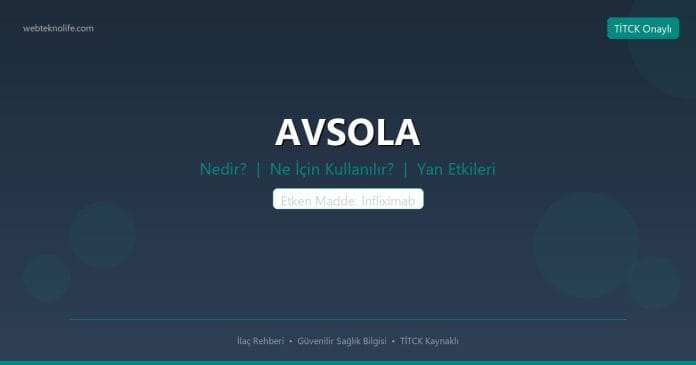 AVSOLA nedir ne işe yarar - ilaç bilgisi