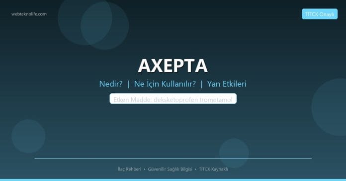AXEPTA nedir ne işe yarar - ilaç bilgisi
