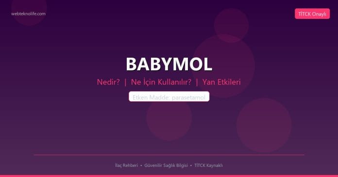 BABYMOL nedir ne işe yarar - ilaç bilgisi