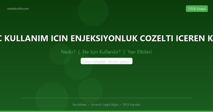 BASAGLAR KWIKPEN 100 U/ML SC KULLANIM ICIN ENJEKSIYONLUK COZELTI ICEREN KULLANIMA HAZIR KALEM, 6 ADET nedir ne işe yarar - ilaç bilgisi