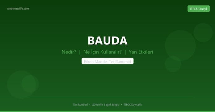 BAUDA nedir ne işe yarar - ilaç bilgisi