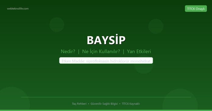 BAYSİP nedir ne işe yarar - ilaç bilgisi