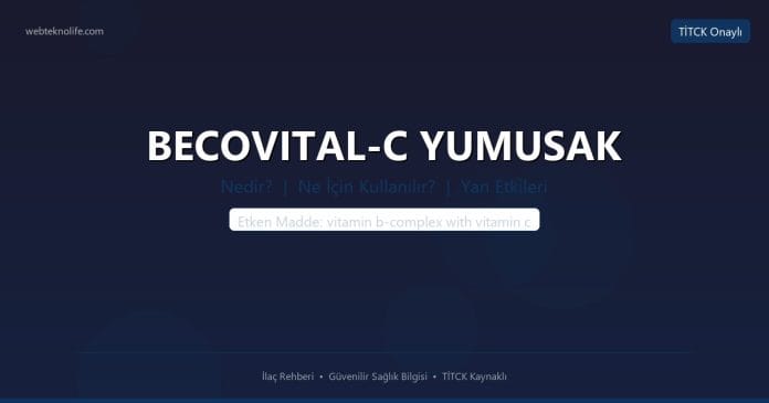 BECOVITAL-C YUMUSAK nedir ne işe yarar - ilaç bilgisi