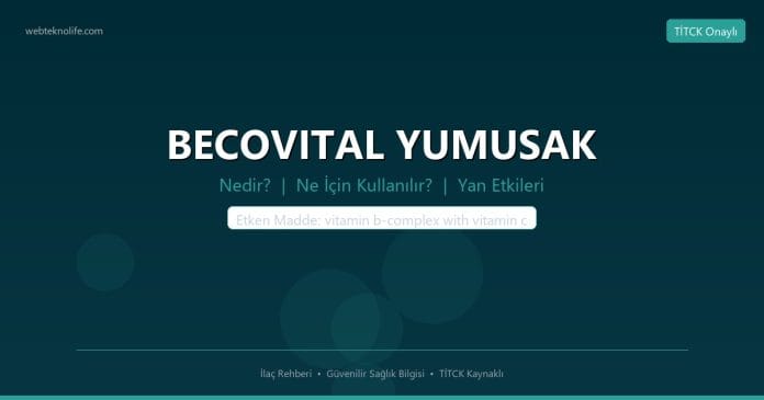 BECOVITAL YUMUSAK nedir ne işe yarar - ilaç bilgisi