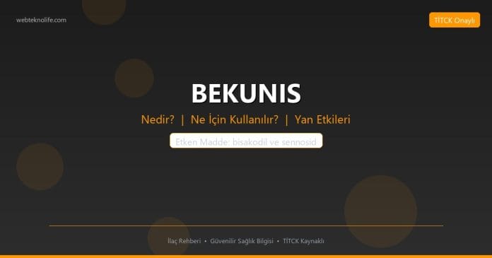 BEKUNIS nedir ne işe yarar - ilaç bilgisi