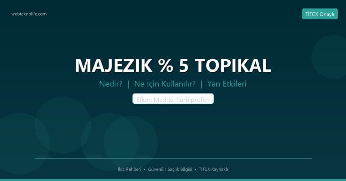 MAJEZIK % 5 TOPIKAL nedir ne işe yarar - ilaç bilgisi