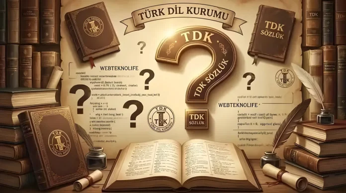 TDK sözlük kelime anlamı ve kökeni görseli - WebTeknoLife