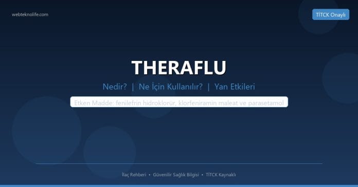THERAFLU nedir ne işe yarar - ilaç bilgisi