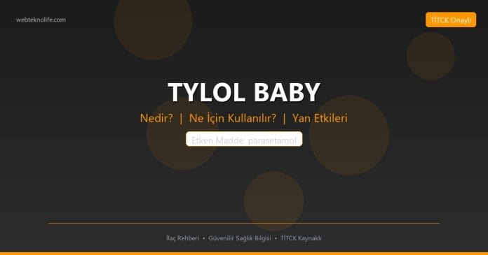 TYLOL BABY nedir ne işe yarar - ilaç bilgisi