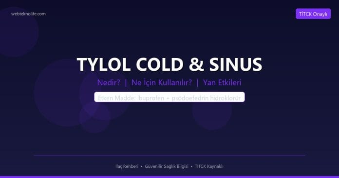 TYLOL COLD & SINUS nedir ne işe yarar - ilaç bilgisi