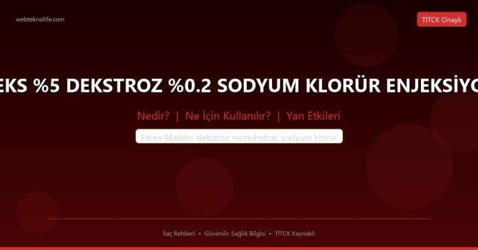 BİOFLEKS %5 DEKSTROZ %0.2 SODYUM KLORÜR ENJEKSİYONLUK nedir ne işe yarar - ilaç bilgisi